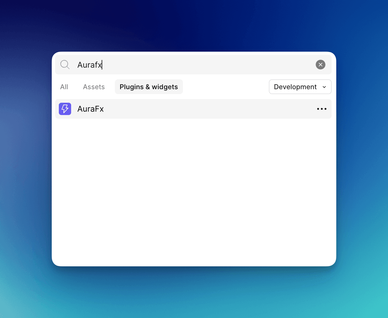 Installing AuraFx from Figma plugins