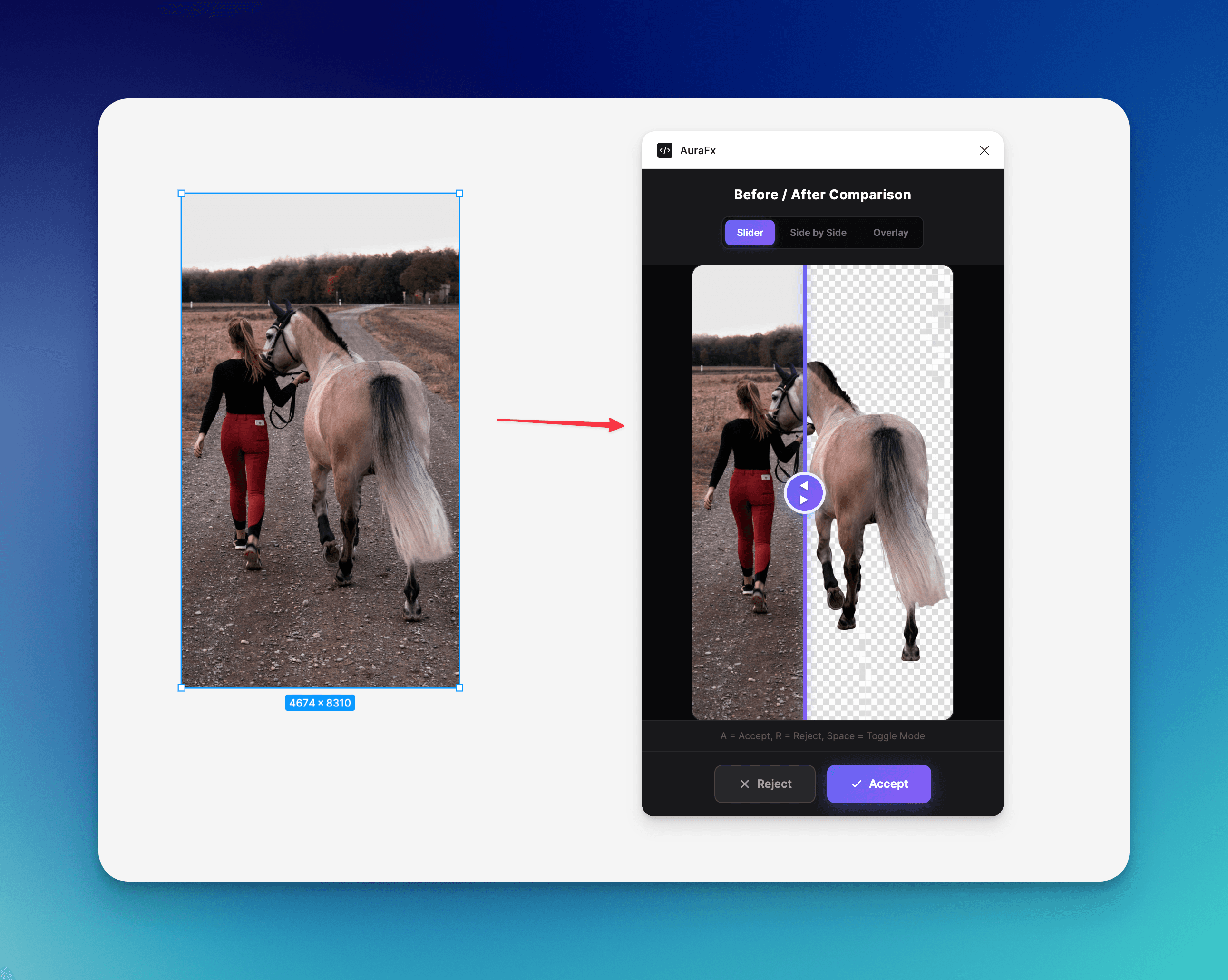 Applying AI effects with AuraFx